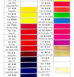 BẢNG MÀU HAO SÍ